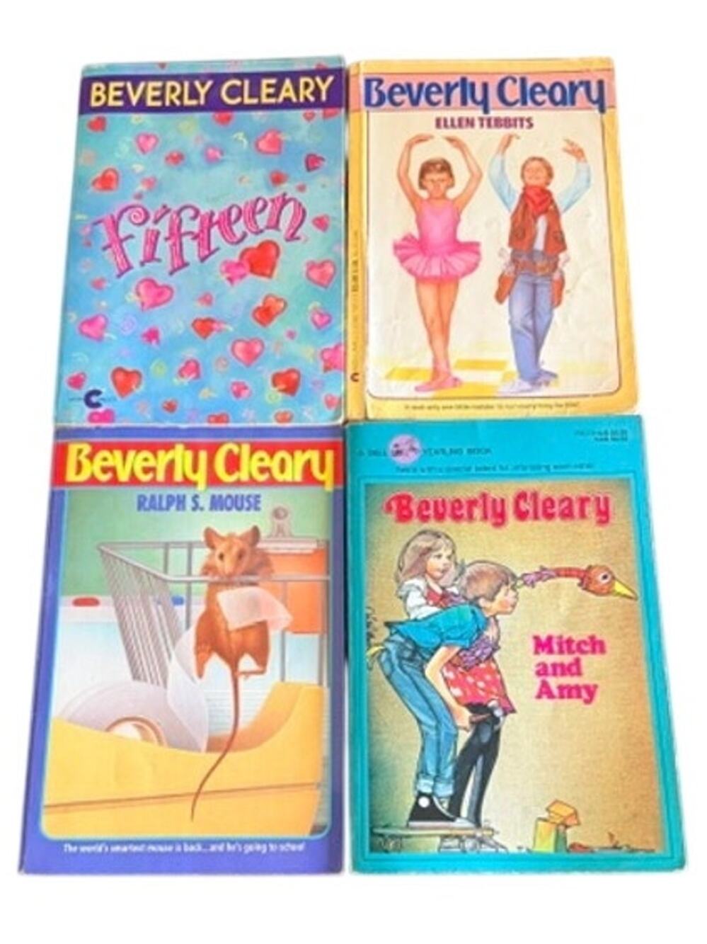 Beverly Cleary Book Lot 4 Fifteen Ellen Tebbits Ralph S Mouse Mitch & Amy